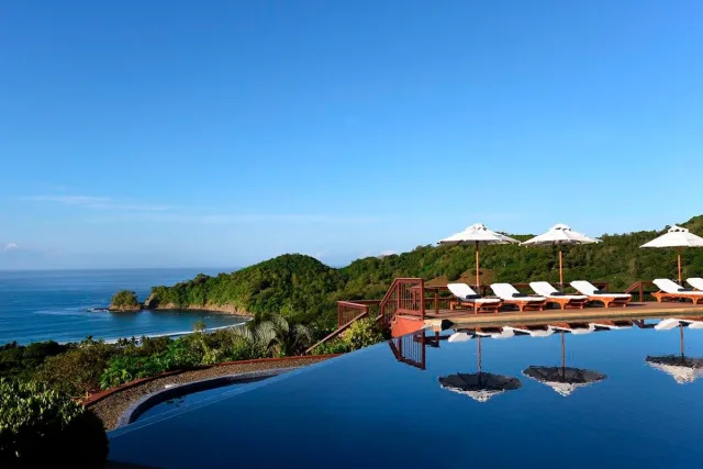 Infinity pool at Punta Islita overlooking the Nicoya coastline